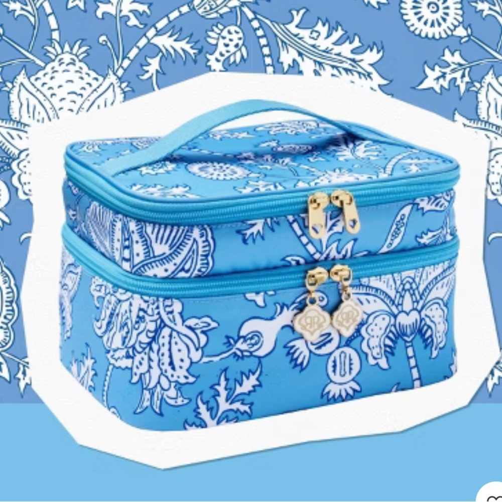 Floral Vines Soft Sided Vanity Case Blue - Roller Rabbit x Target - Picture 3 of 4